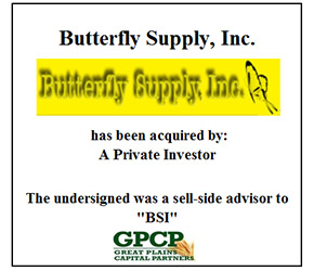 BUTTERFLY SUPPLY, INC.